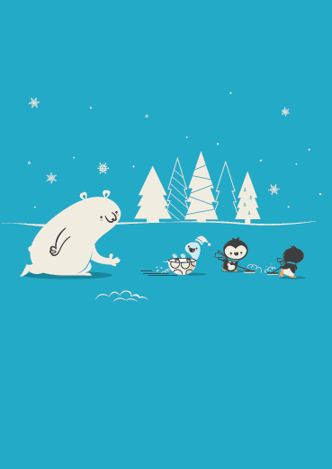 Curling eCard by Andy Wilhite (Threadless) | Open Me
